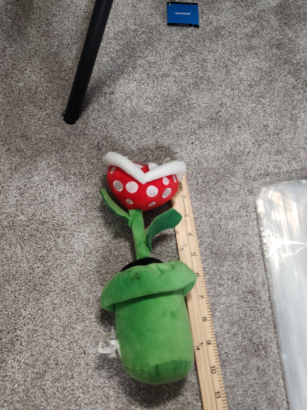 Nintendo Super Mario Piranha Plant Plush 9” Genuine Little Buddy Plushie